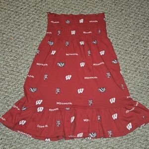 E5 College Classics Wisconsin Badgers Red Sundress Women's Size Small